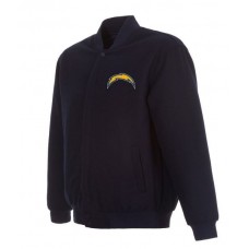 Los Angeles Chargers Varsity Navy Blue Wool Jacket
